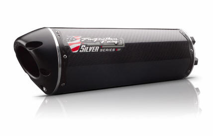 Black Series M-2 Aluminum Canister Slip-On Exhaust System Two Brothers Racing 005-1420406V-B 