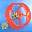 Magnesium rear Marvic Penta wheel