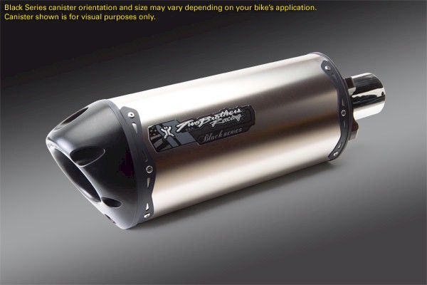 Black Series M-2 Aluminum Canister Full Exhaust System 005-3170106V-B Two Brothers Racing 