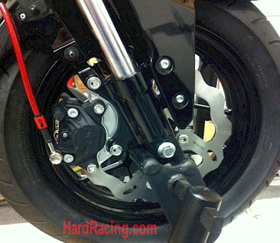 front brake adapter and brembo caliper upgrade honda grom