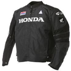 Honda Joe Rocket CBR Mens Mesh Street Racing Motorcycle Jacket Black/Black/Small 